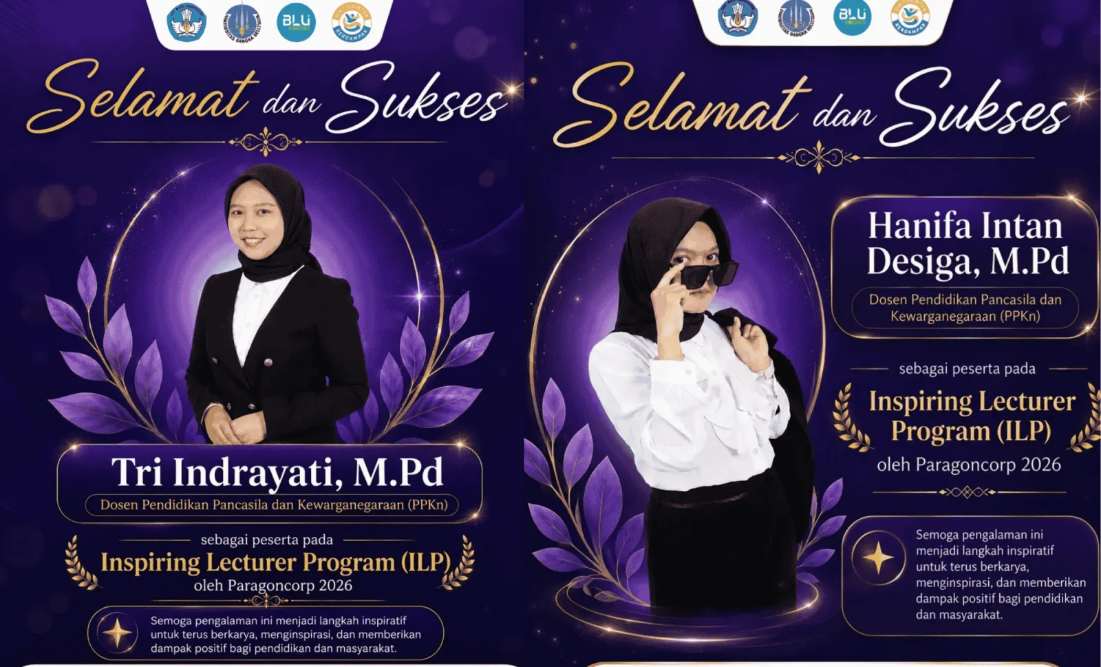 Dua Dosen Prodi PPKn Lolos sebagai Peserta Inspiring Lecturer Program Tahun 2026