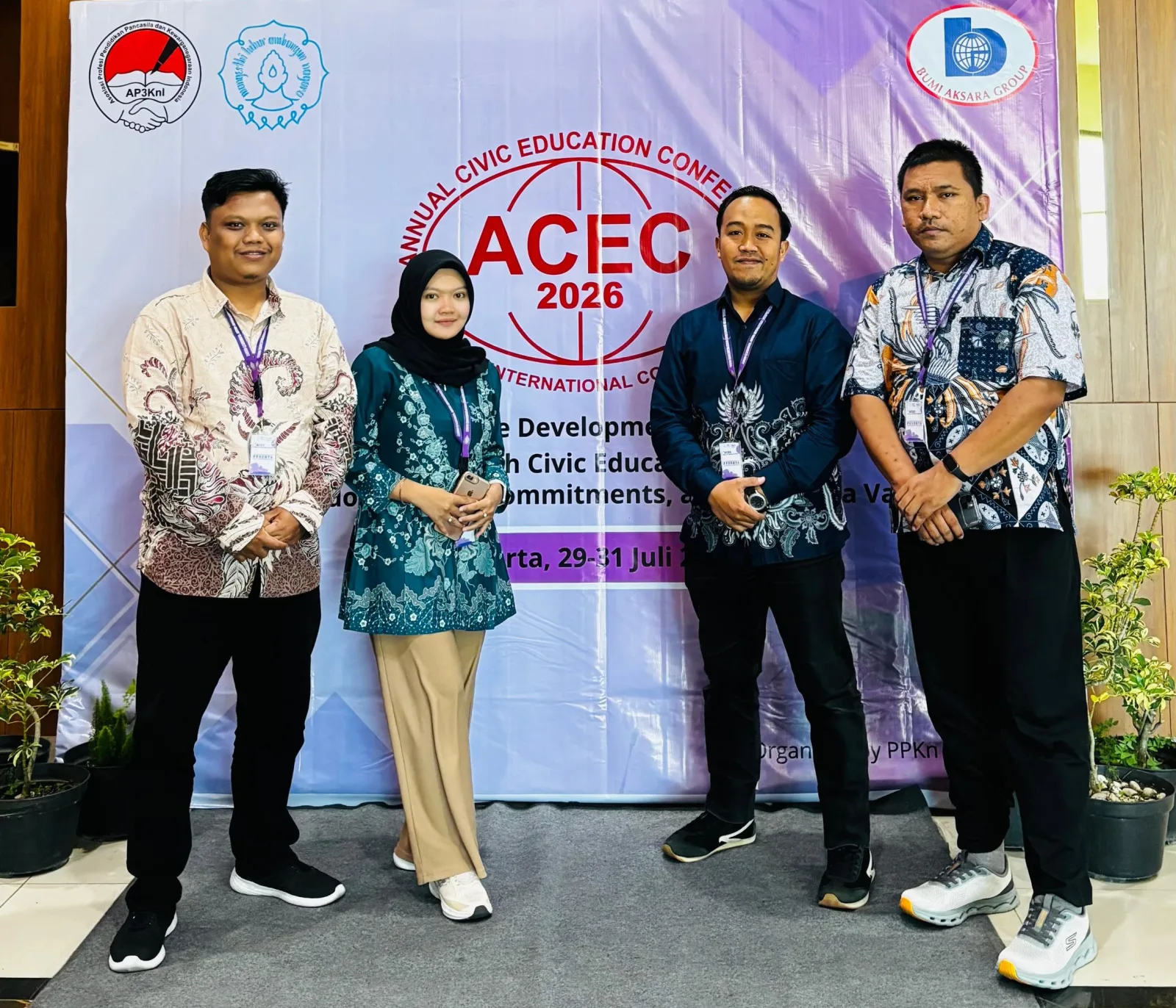 Empat Dosen Prodi PPKn Ikuti Annual Civic Education Conference (ACEC) 2026
